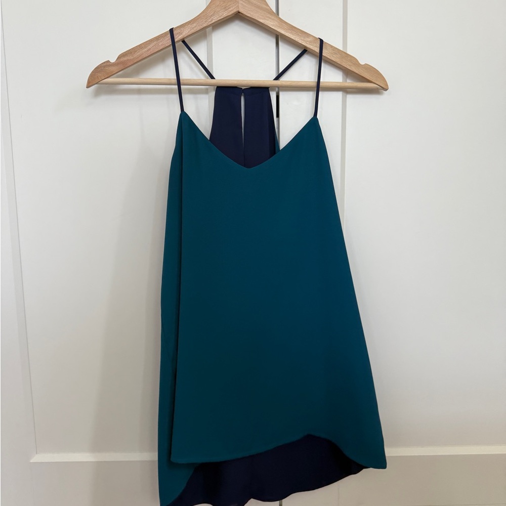 Teal Sleeveless Women's Top